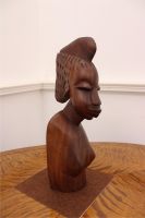 Acc008 Holzfigur Africa alte schöne Figur weibliche Büste Wuppertal - Vohwinkel Vorschau