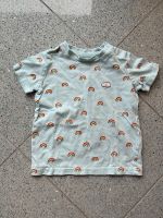 T-Shirt H&M Gr. 80 mint Regenbogen Oberteil kurzarm Baden-Württemberg - Karlsdorf-Neuthard Vorschau