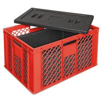 Eurobehälter mit EPP-Isolierbox Thermobox Kühlbox schwarz/rot Nordrhein-Westfalen - Wenden Vorschau