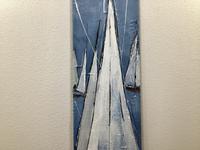 Acrylbild, Motiv Segelboote, Unikat/Original Nordrhein-Westfalen - Bocholt Vorschau