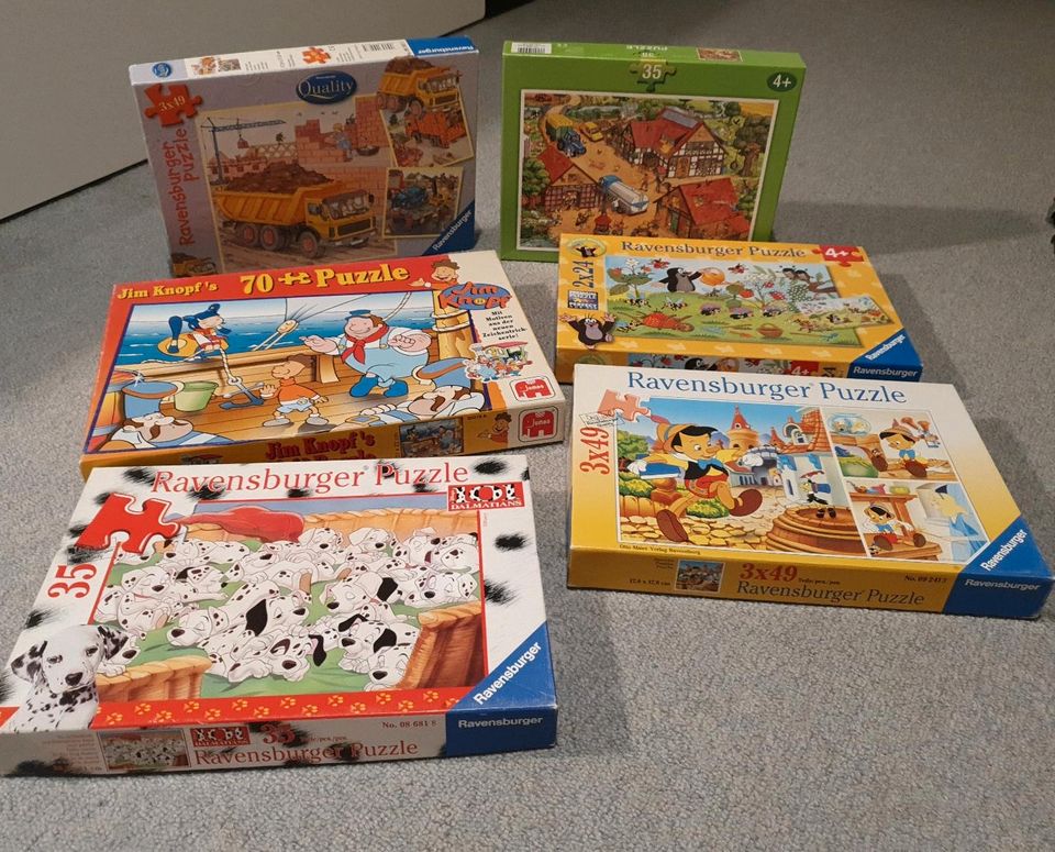 11 Puzzles u.a. Ravensburger ab 4 Jahren 24, 35, 49 & 70 Teile in Herrnburg