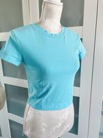 H&M Basic divided Top Shirt türkis S 36 Oberteil Tshirt Berlin - Zehlendorf Vorschau