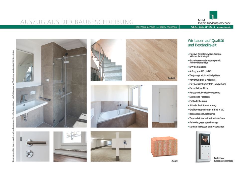 Neubauprojekt in Waldtrudering: Moderne 3-Zimmer-EG-Wohnung mit großem Privatgarten, Tiefgarage u. Lift in Waldtrudering! in München