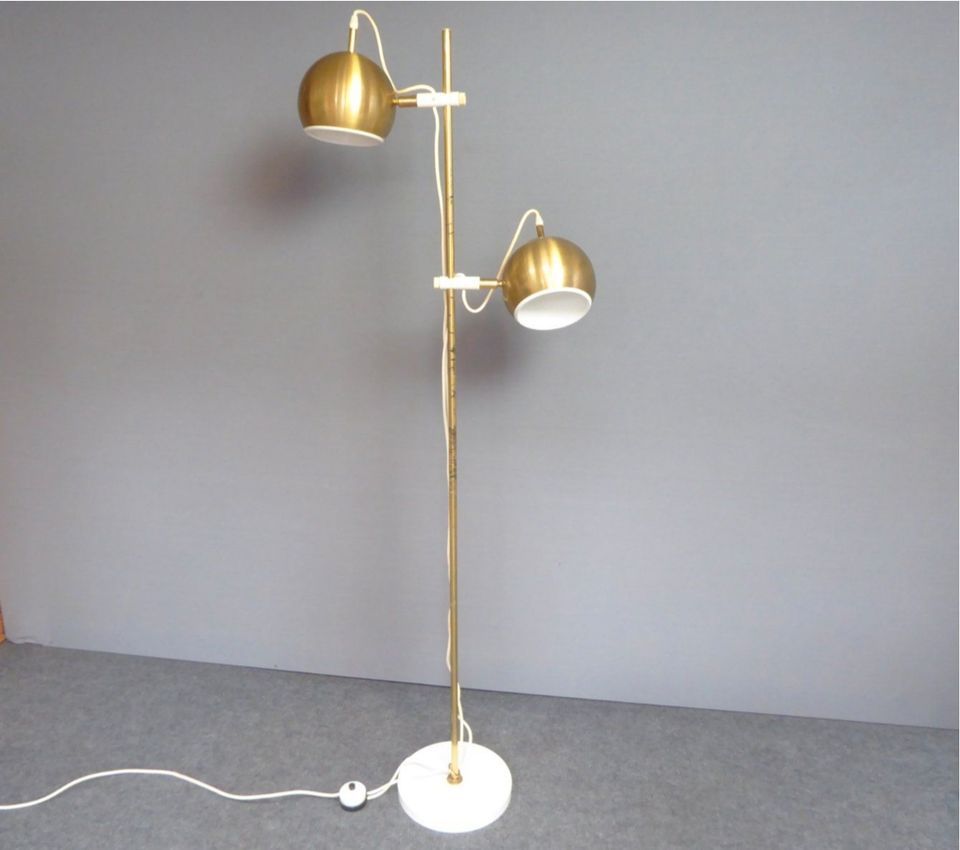 Stehleuchte 60er 70er Spots Messing Danish Design Floor Lamp in Bremerhaven