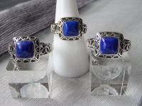 Ring Silber 925 Lapislazuli Edelstein Herren Damen RG 18+67 "NEU" Kr. Dachau - Odelzhausen Vorschau