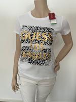 Neu mit Etikett ! Guess T-Shirt  Gr.XS weiß, schwarz/ gold Print Hessen - Neuhof Vorschau