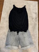 Escada Sport Set Shirt kurze Hose Short Jeans schwarz grau S Bayern - Karlshuld Vorschau