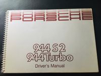 Bedienungsanleitung Drivers Manual PORSCHE 944 Turbo / S2 Japan Sachsen-Anhalt - Sülzetal Vorschau