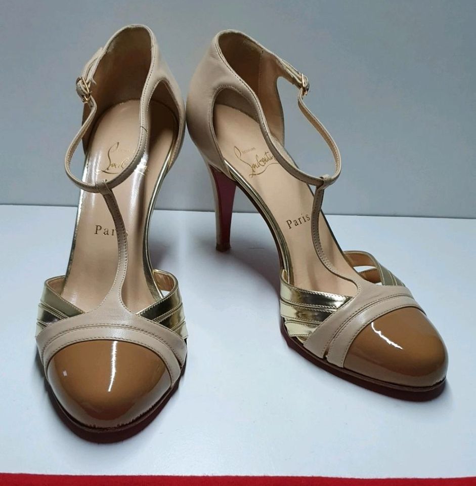 Louboutin Pumps beige nude 38 Original in Erkelenz