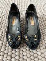 True Vintage: Sehr Edle schwarz goldene *Gabor* Pumps in Größe 37 Niedersachsen - Müden Vorschau