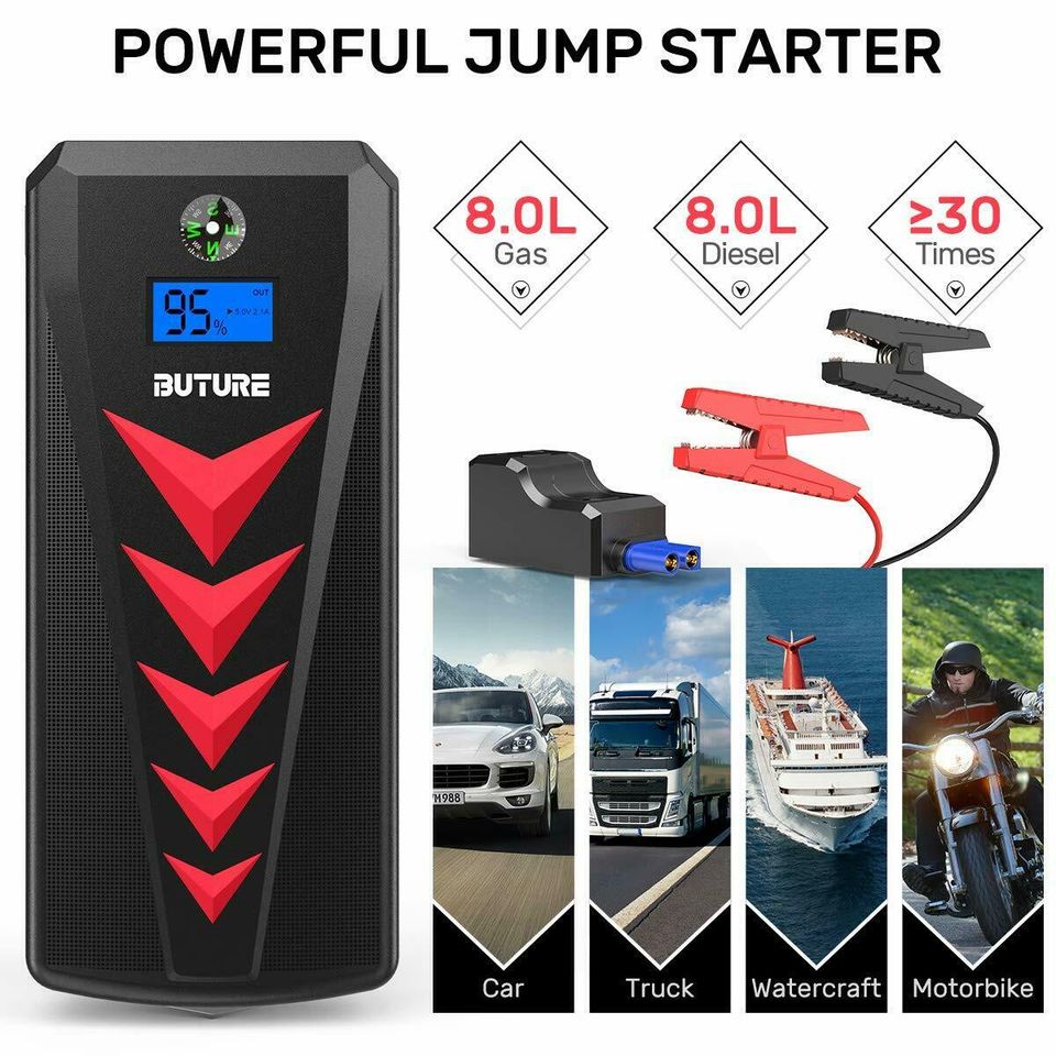 Buture Power Pack Starthilfe Powerbank 2000A 22000mAh 12V Auto in  Nordrhein-Westfalen - Herten, Werkzeug Anzeigen