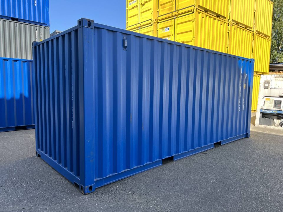 ✅ 20 Fuß ONE WAY, NEU Lagercontainer/ Seecontainer/ Materialcontainer RAL 5010 in Hamburg