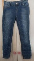 Top Strass Jeans Stretch 34 36 TOP used look Mittel blau Baden-Württemberg - Karlsruhe Vorschau