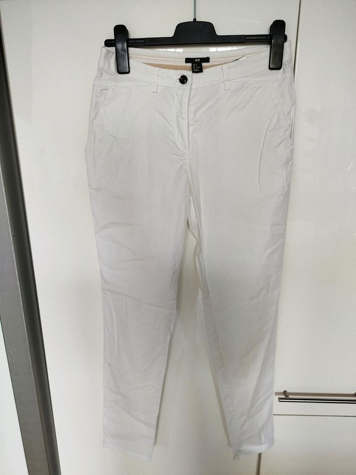 H&M Sommer Hose Damen Gr. 36 weiß in Augsburg