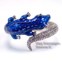 Armreif Armband Krokodil Alligator Echse Strass blau Nordrhein-Westfalen - Erftstadt Vorschau