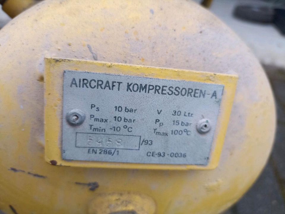 Kompressor 10 bar Benzin Motor in Kleinblittersdorf