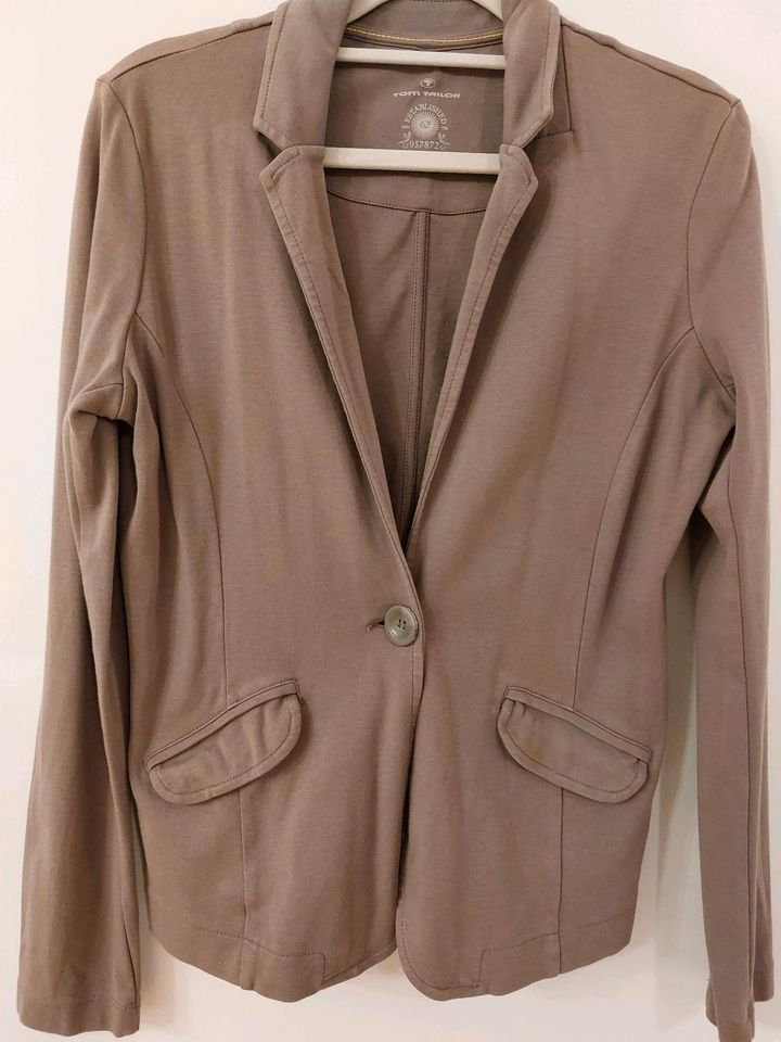 Sweatblazer braun/taupe Tom Tailor in Altlußheim