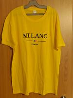 Gelbes T-Shirt 4XL - Milano mit italienischer Flagge Sachsen - Freiberg Vorschau