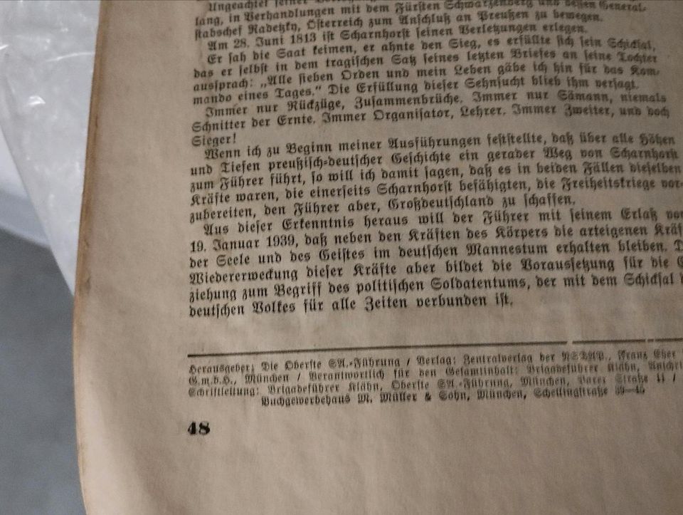 Der SA- Führer , Sonderdruck 1, alte Zeitschrift rar selten in Weißenburg in Bayern