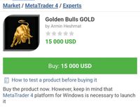 Original Golden Bulls EA - Gold MT4 Expert Advisor XAUUSD Berlin - Köpenick Vorschau