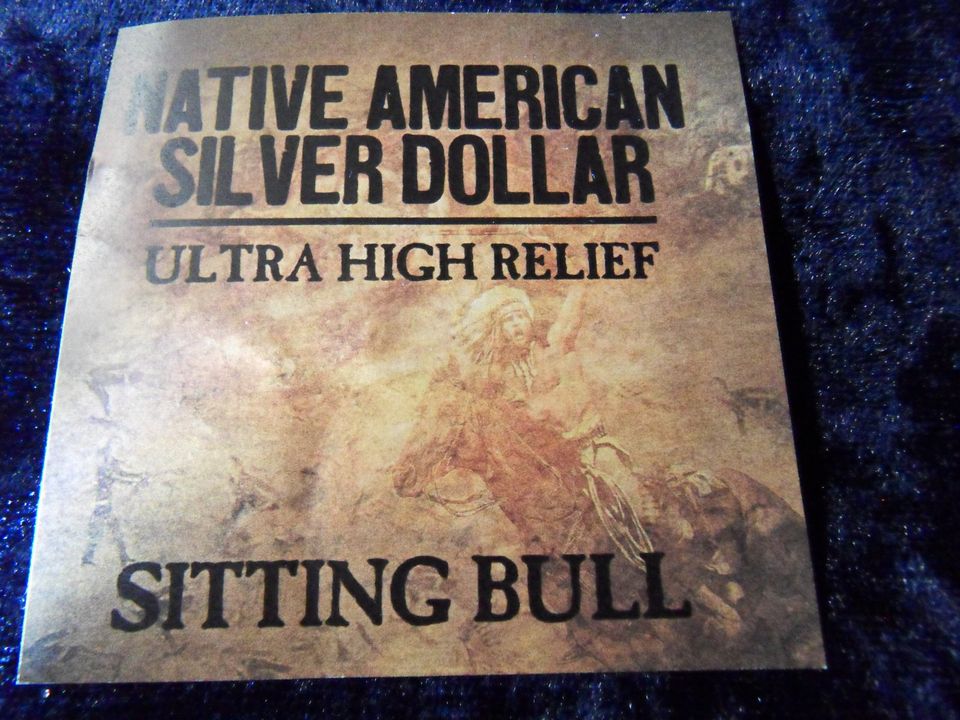 Silbermünze, 1 Oz USA 2021 Sitting Bull, Ultra High Relief in Glückstadt