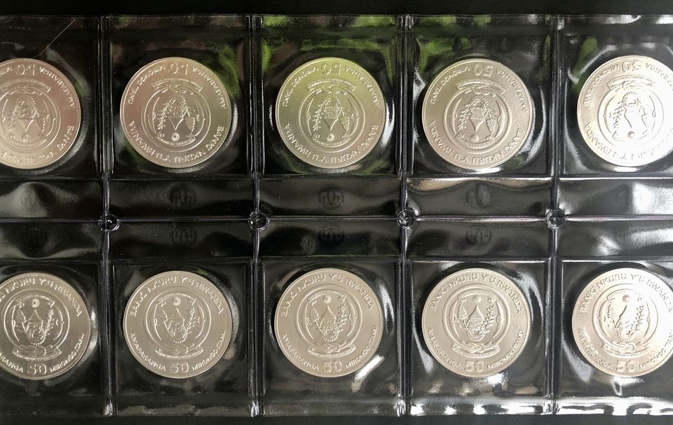 10 x 1 Oz 999 Silbermünzen Ruanda 2013 Gepard in Tönisvorst