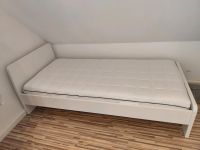 Bett 90 x 200 cm Ikea Askvoll weiß mit Lattenrost und Matratze Bayern - Merkendorf Vorschau