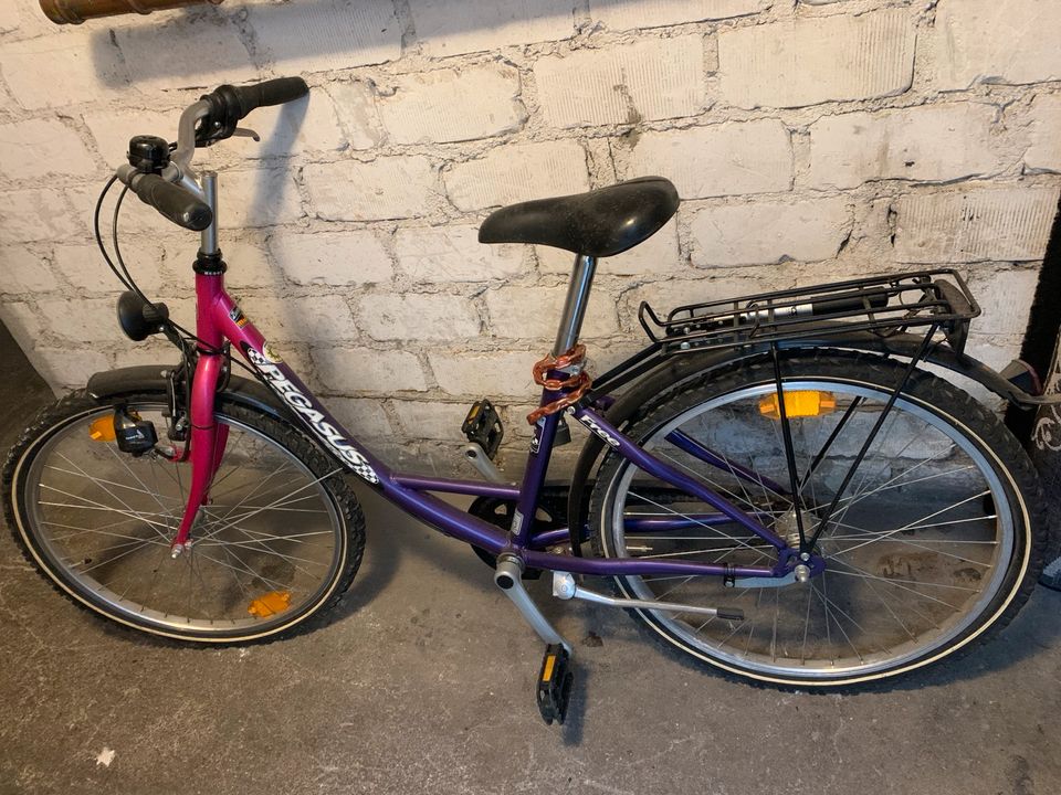 Pegasus 24 Zoll 3 Gang Fahrrad Mädchen Kinder Bastler in Wuppertal