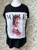 Vogue T-shirt Top Schwarz oversize L Nordrhein-Westfalen - Krefeld Vorschau