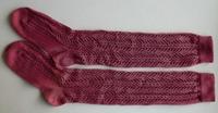 Trachten- Kniestrümpfe Gr. 40 Farbe beere mit Ajour-Strickmuster Baden-Württemberg - Öhningen Vorschau