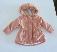 WARME ROSA MÄDCHEN JACKE WINTER MIT KAPUZE UND KUSCHELFELL GR.80 Hessen - Offenbach Vorschau