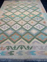 Afghan Kelim  204x145 kelimTeppich  pastel Grünbeige rug handmade Berlin - Wilmersdorf Vorschau