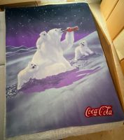 Coca Cola Fleesdecke  mit Eisbärmotiv ,Vintage 1993 Baden-Württemberg - Welzheim Vorschau