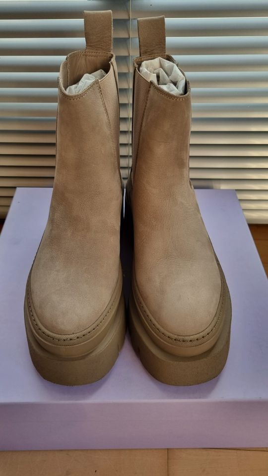 *COPENHAGEN* CPH686 Plateau Chelsea Boots Taupe 39 NP239€ NEU! in Ingolstadt