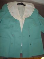 Blazer-Blusen-Kombination, grün-weiß, Gr. 46 Bayern - Nördlingen Vorschau