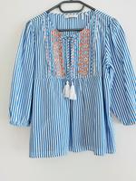 RICH & ROYAL Bluse blau / weiß Gr.36 Nordrhein-Westfalen - Bottrop Vorschau