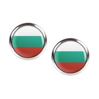 Mylery Ohrstecker Paar mit Motiv Bulgarien Bulgaria Sofia Flagge Hessen - Trendelburg Vorschau