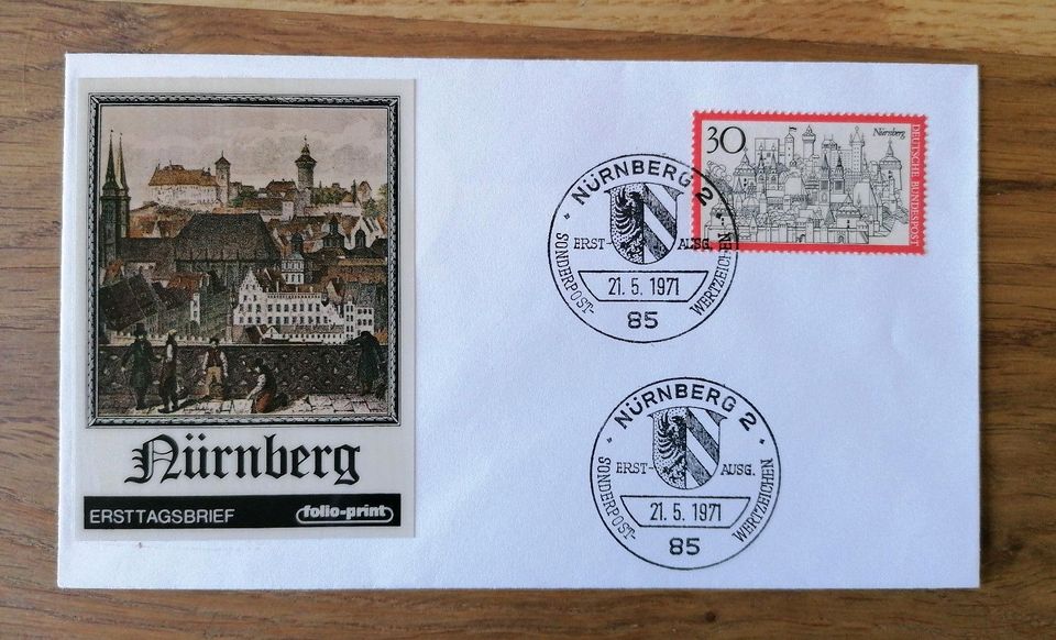 Ersttagsbrief Nürnberg 1971 in Regensburg