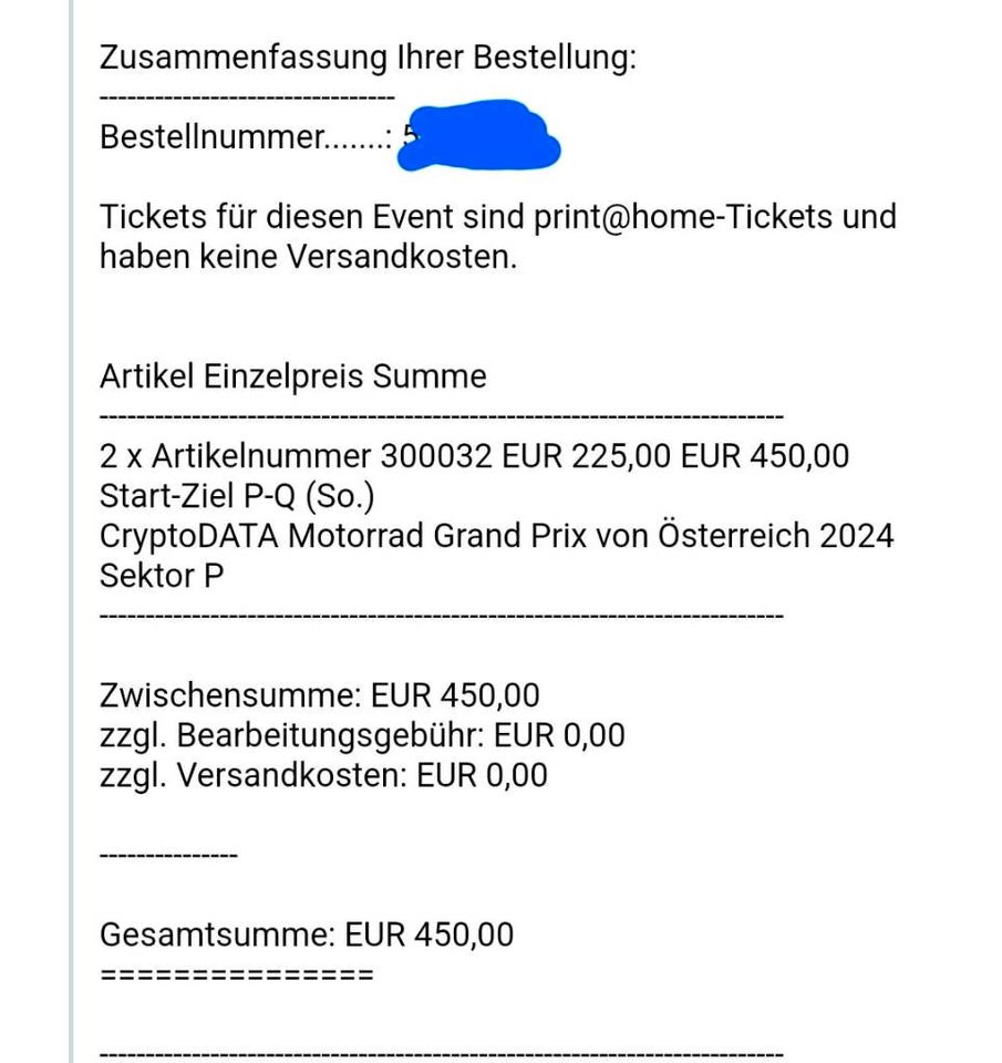 2 Tickets MotoGP Österreich 16.08. - 18.08.2024 in Karlsruhe