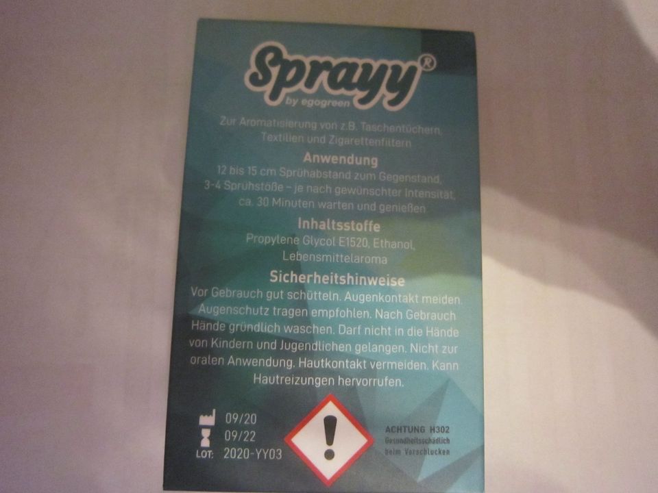 Spray Fresh Menthol 10ml  100% Vegan NEU in Mömlingen