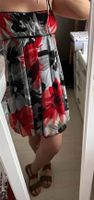 Kleid Sommerkleid gr XS gr S Blumen rot schwarz weiß Nordrhein-Westfalen - Heiligenhaus Vorschau