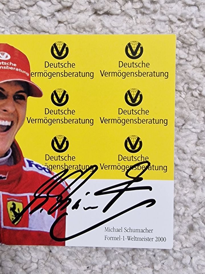 Michael Schumacher Autogrammkarte in Recklinghausen