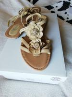 Sandalen, Gr. 38, neu in beige Sachsen - Gornau Vorschau