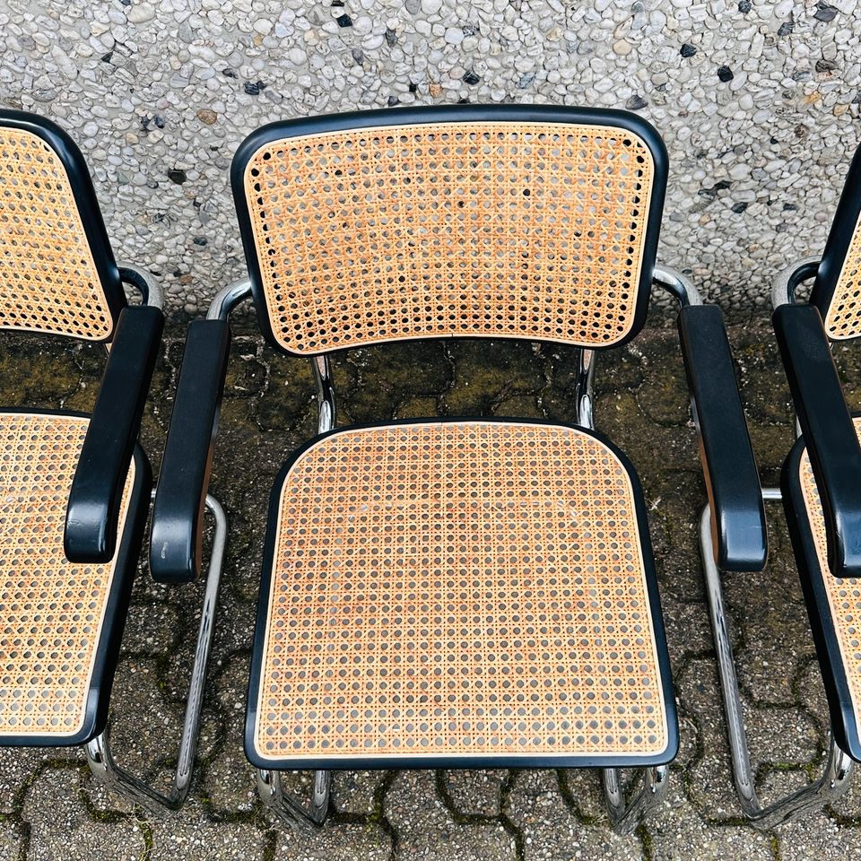 AKTUELLE VERSION! 6x Thonet Freischwinger | Inkl. 19% Mehrwertsteuer! | Marcel Breuer / Mart Stam Design | Designklassiker | S64 Stühle in Düsseldorf