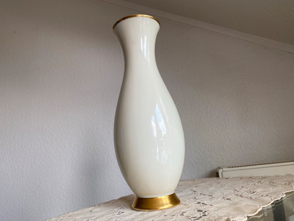 Feine alte Güldenring Vase von Rosenthal Kronach No 1 in Aachen