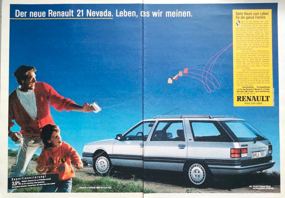 Renault 21 Reklame Berichte Turbo TXI TL Nevada GTS Symphonie in Hanau