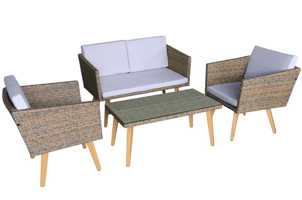 Gartenmöbel Set Polyrattan Lounge Cassis vonJ etLine 2.Wahl * in Baden
