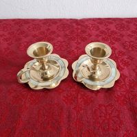 2x Kerzenständer Kerzenhalter Messing Perlmutt Vintage alt Gold Hessen - Rödermark Vorschau