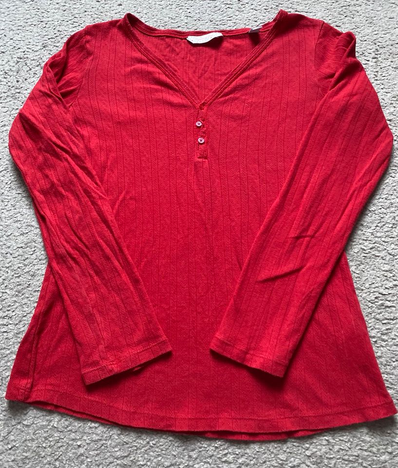 Schlaf Shirt Tchibo rot Gr. 36/38 in Waren (Müritz)