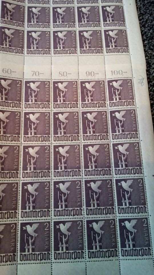 Briefmarken Bogen alt Deutsche Post 2 Mark postfrisch in Schwäbisch Gmünd